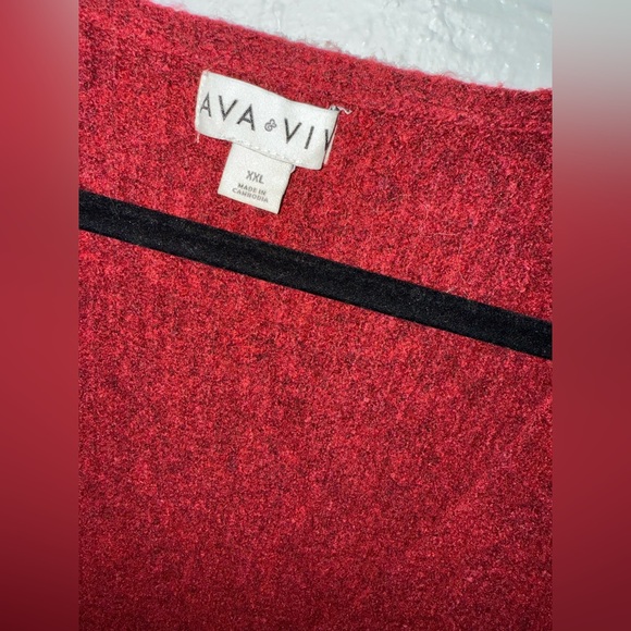 NWT AVA & VIV XXL 1X 2X 3X Women’s sweater V neck plus size XXL 2X 3X ✨ - Picture 12 of 12